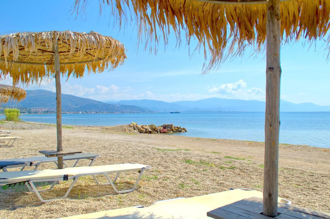 Epipleon Luxury Suites -104- Δωμάτιο 35Τμ Με Βεράντα 35Τμ Μπροστά Στη Θάλασσα Nafpaktos Bagian luar foto
